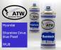 Preview: Hyundai, Shoreline Drive blue Pearl, WU8: 400ml Sprühdose + 400ml Klarlack - Set, von ATW Autoteile West.